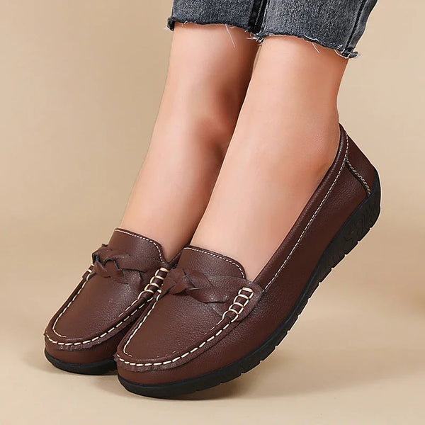 Cocoa Yacht Club Wedge Leather Shoes