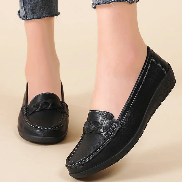 Cocoa Yacht Club Wedge Leather Shoes