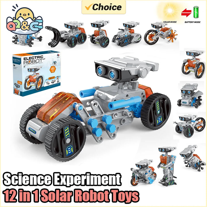 12 in 1 Science Experiment Solar Robot Toy