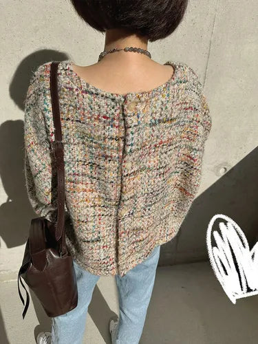 Tweed Knit Jacket