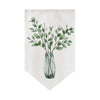 Cocoa Yacht Club Triangle Flag Kitchen Plant Pattern Short Curtain