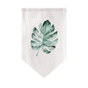 Cocoa Yacht Club Short Curtain Kitchen Triangle Flag Printed Half-Curtain