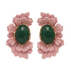 Cocoa Yacht Club Ellipse Vintage Flower Earrings
