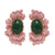 Cocoa Yacht Club Ellipse Vintage Flower Earrings