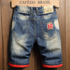 Cocoa Yacht Club Cafedo Brasil Ripped Denim Shorts