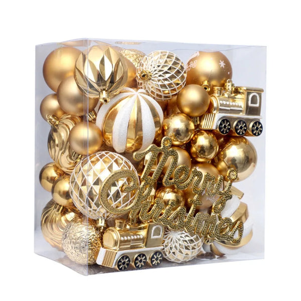 65pcs Shatterproof Christmas Ball Set