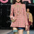 Pink Plaid Tweed Jacket