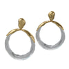 Cocoa Yacht Club Transparent Clear Hoop Drop Earrings