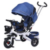 4 in 1 Folding Kids Trike Sit & Lying Toddler Stroller with Large Canopy