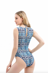 TIE-DYE SLEEVELESS SWIMSUIT