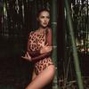Leopard Swimsuit with Sleeves
