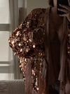 Cocoa Yacht Club Tied Sequin Cardigan