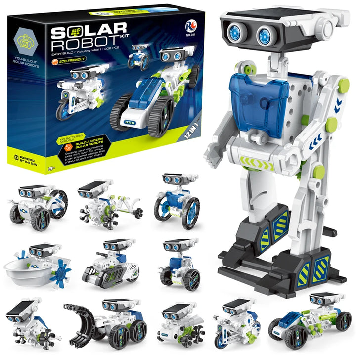 12 in 1 Science Experiment Solar Robot Toy