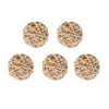 5Pcs 5cm Yellow Gray White Wicker DIY Rattan Ball Wedding Christening Baby Shower Wicker Balls Nursery Party Decoration