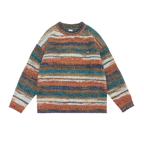 Cocoa Yacht Club Stripe Rainbow Sweater