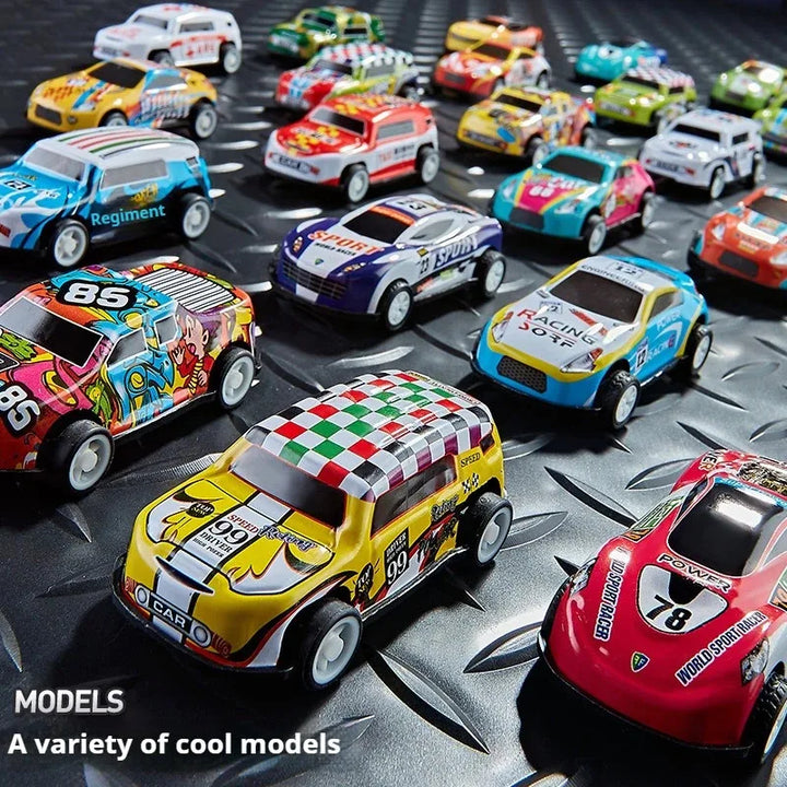 30PCS 50PCS Mini Alloy Car Model Set with Storage Box