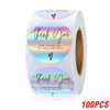 Cocoa Yacht Club BRAND YOU 100-500pcs Rainbow Laser Thank You Stickers