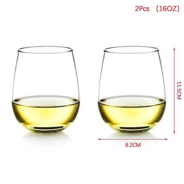 Cocoa Yacht Club 2/4Pcs New 16OZ 480ML Unbreakable Wine Glasses