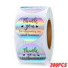 Cocoa Yacht Club BRAND YOU 100-500pcs Rainbow Laser Thank You Stickers