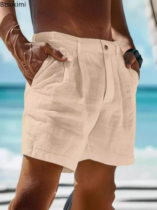Cocoa Yacht Club Cotton Linen Shorts