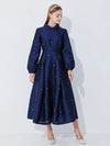 Cocoa Yacht Club Geometric Jacquard Dress