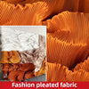 Cocoa Yacht Club White Pleated Fabric