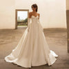 Cocoa Yacht Club Elegant Ivory Satin Wedding Dress
