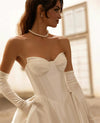 Cocoa Yacht Club Elegant Ivory Satin Wedding Dress