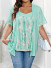 Cocoa Yacht Club 2 in 1 Floral Print T-Shirt