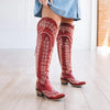 Cocoa Yacht Club American Retro Leather Western Boots