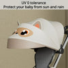 One Click Folding Baby Stroller with Rotatable Seat Canopy