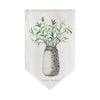 Cocoa Yacht Club Triangle Flag Kitchen Plant Pattern Short Curtain