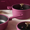 Cocoa Yacht Club Kitchen Cookware Sets, 16 Pcs, Rose Pink