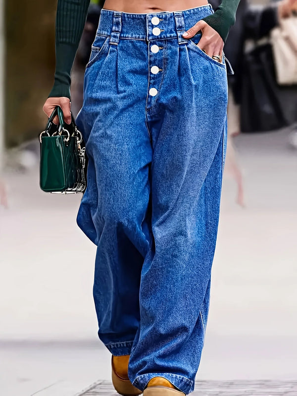 Cocoa Yacht Club Plus Size Loose Denim Jeans