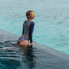 SNAKE SWIMSUIT WITH SLEEVES