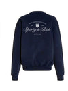 Cocoa Yacht Club Sporty & Rich Retro Cotton Crewneck Sweatshirt