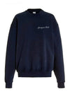 Cocoa Yacht Club Sporty & Rich Retro Cotton Crewneck Sweatshirt