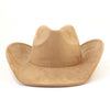 Cocoa Yacht Club Suede Western Big Roll Brim Cowboy Hat