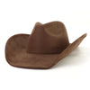 Cocoa Yacht Club Suede Western Big Roll Brim Cowboy Hat