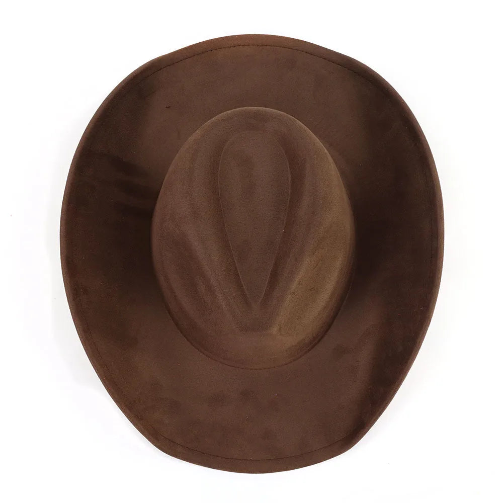 Cocoa Yacht Club Suede Western Big Roll Brim Cowboy Hat