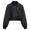 Cocoa Yacht Club Leather Bomber Jacket