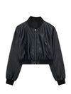 Cocoa Yacht Club Leather Bomber Jacket