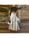 Cocoa Yacht Club High Waist Ruffle Skirt