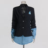 Cocoa Yacht Club Spliced Denim Blazer