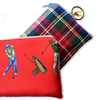 Tee Time Vintage Silk Scarf Coffee Run Keychain Bag