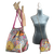 Floral Leopard Vintage Scarf Drawstring Crossbody Bag