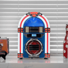 Victor Broadway Desktop Bluetooth Jukebox with CD Player & Color Changing LED Lighting