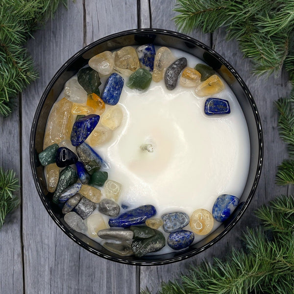 Botanical Gin & Juniper Crystal Candle, 9oz