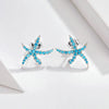 Cocoa Yacht Club Sterling Silver Blue Starfish Stud Earrings