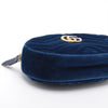 Gucci GG Marmont Velvet &amp; Leather Waist Bag, Blue